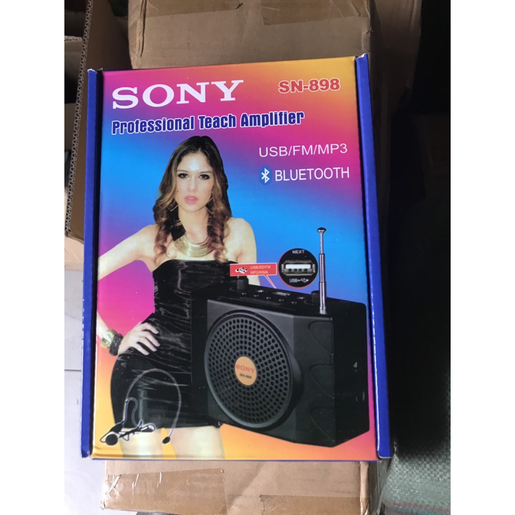 Loa Sony SN-898 bluetooth, chuyên trợ giảng, bẫy chim, âm lượng lớn, Pin kép
