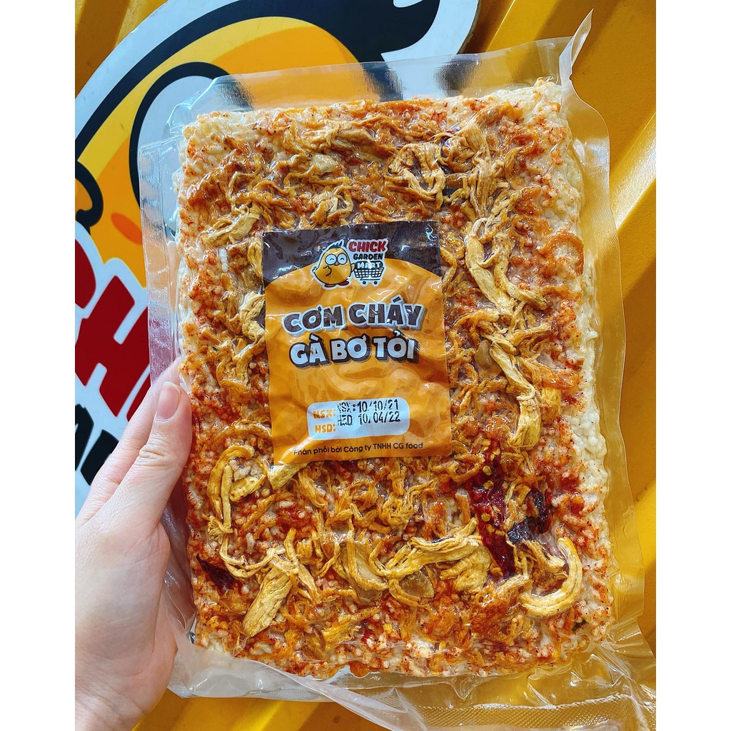 (Rẻ Vô Địch) Cơm Cháy Khô Bò,Khô Gà Cháy Tỏi 250gram ChickGarden,Cơm Cháy Mix 3 Vị Ruốc - Đồ Ăn Vặt