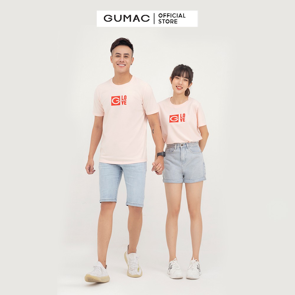 Áo thun nam in chữ G Love GUMAC couple dễ thương ATNB825 | BigBuy360 - bigbuy360.vn