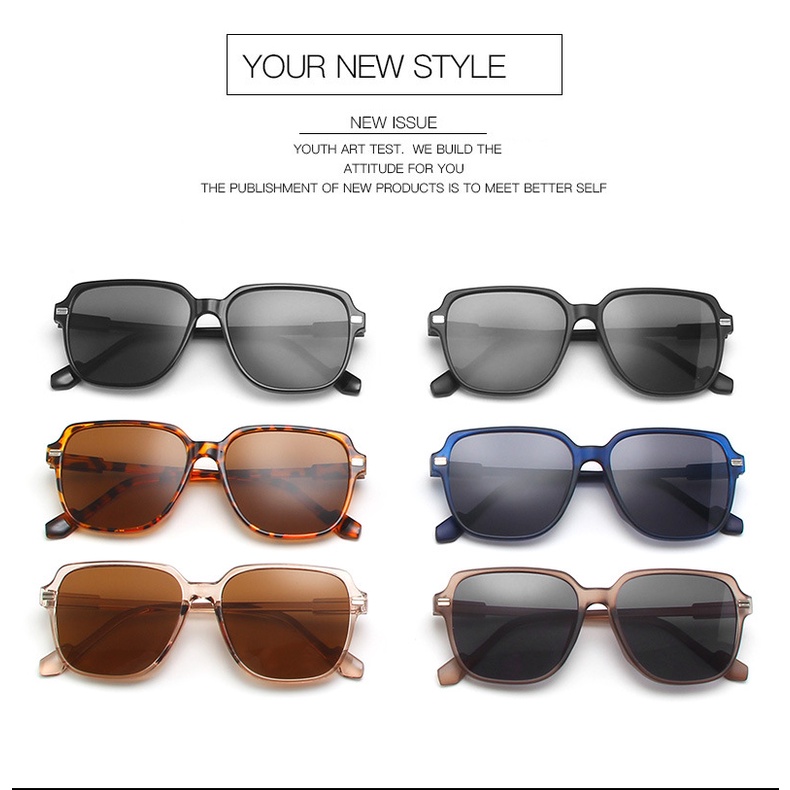 Kính râm gọng vuông thời trang cho nam và nữ