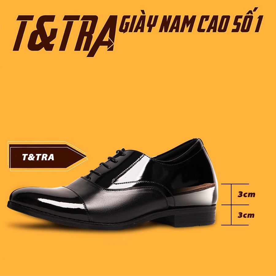 [ 6CM ] Giày Cao Nam T&amp;TRA S1004ĐB