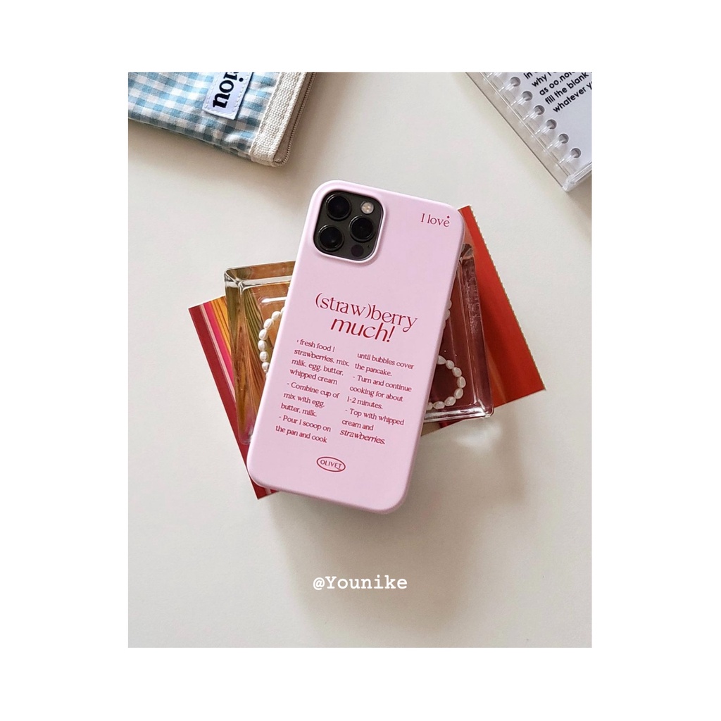 Ốp Điện Thoại Họa Tiết Trái Dâu / Đào Cho Iphone 15 / 14 / 13pro / 12promax / 14pro / 11 12 Mini