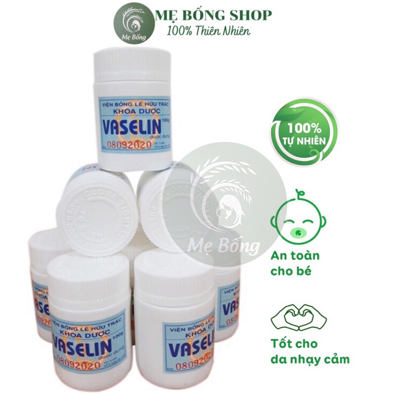 Kem Nẻ Vaselin Viện Bỏng Quốc Gia Hộp 100g, Sáp Dưỡng Ẩm Chống Nẻ Dùng Cho Mọi Loại Da, An Toàn Cho Trẻ Nhỏ