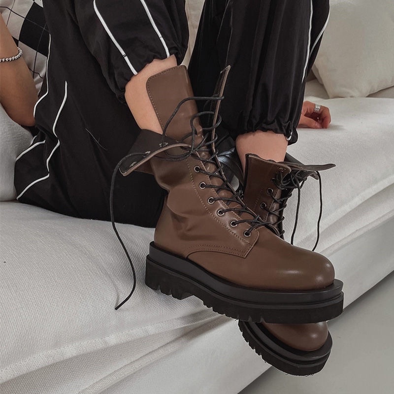 Boots cao cổ da ulzzang