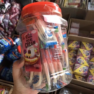 Lọ 40 chiếc kẹo mút hình que kem