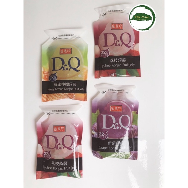 Mix 20 gói thạch jelly Dr.Q  380g (nho+vải + chanh dây+chanh mật ong) - Tw Mall