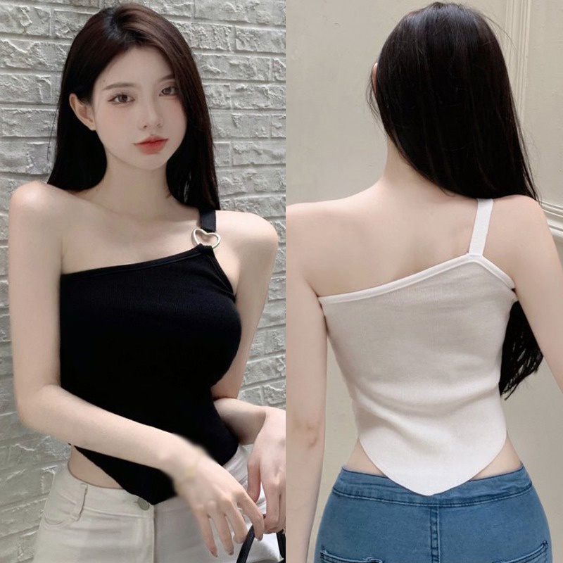 Áo Croptop Sát Nách Thiết Kế Độc Đáo Thời Trang Đi Biển Mùa Hè Quyến Rũ Cho Nữ