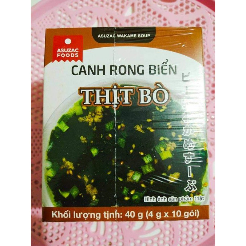 Canh rong biển thịt BÒ Asuzac