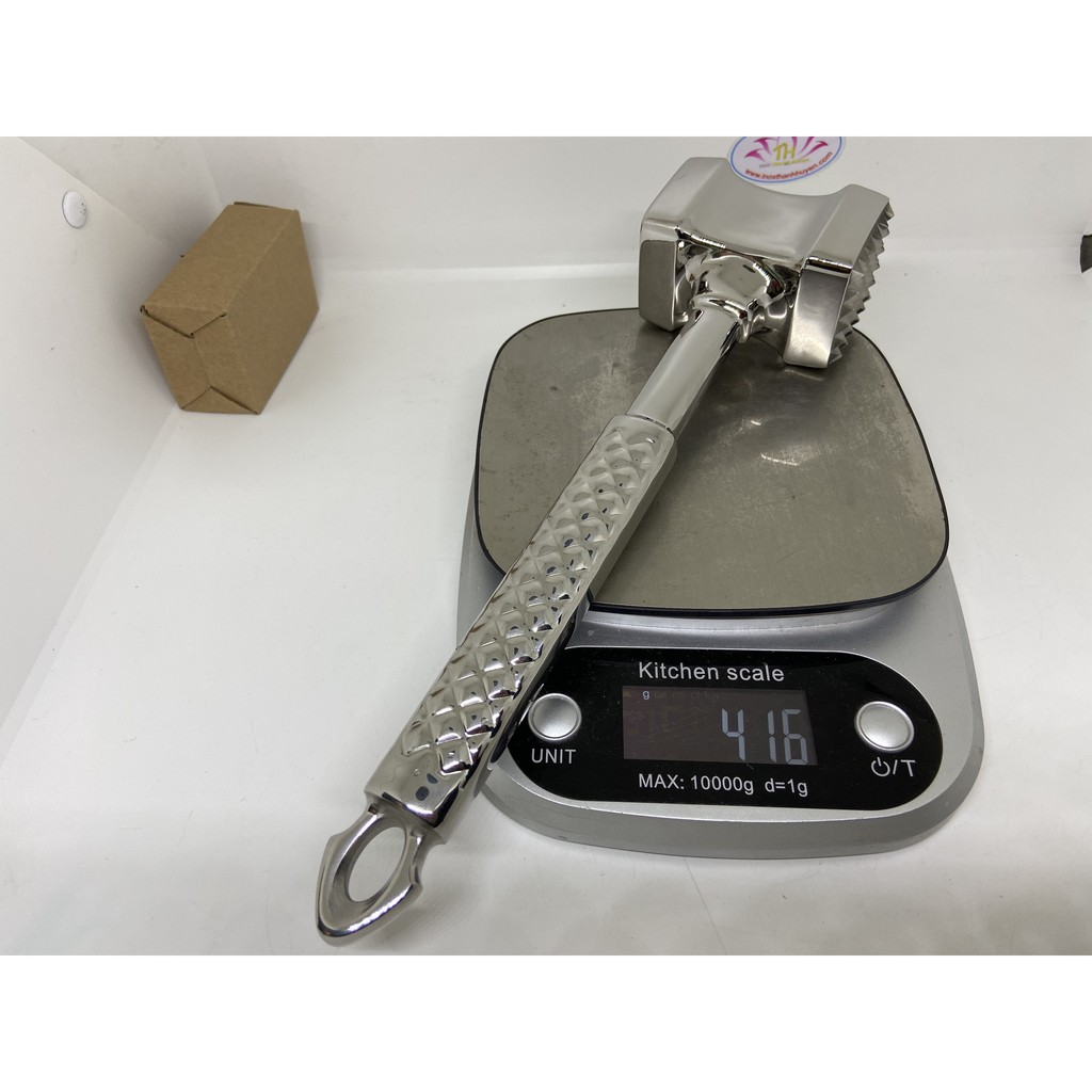 Búa đập thịt inox 304 cao cấp đánh bóng gương Taiwan, dần đa năng 28cm vệ sinh an toàn thực phẩm tuyệt đối Hcm