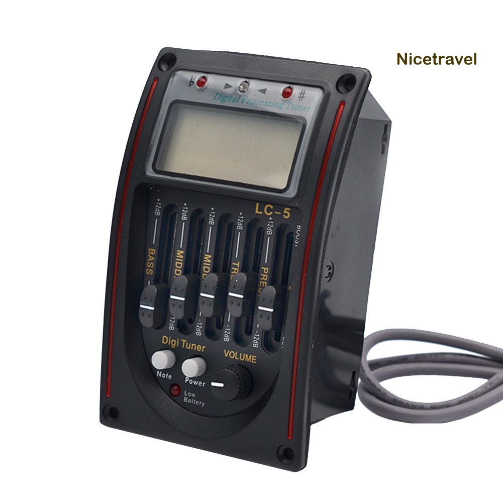 Bộ cân bằng âm thanh EQ 5 băng tần LC-5 chuyên dụng cho đàn guitar acoustic