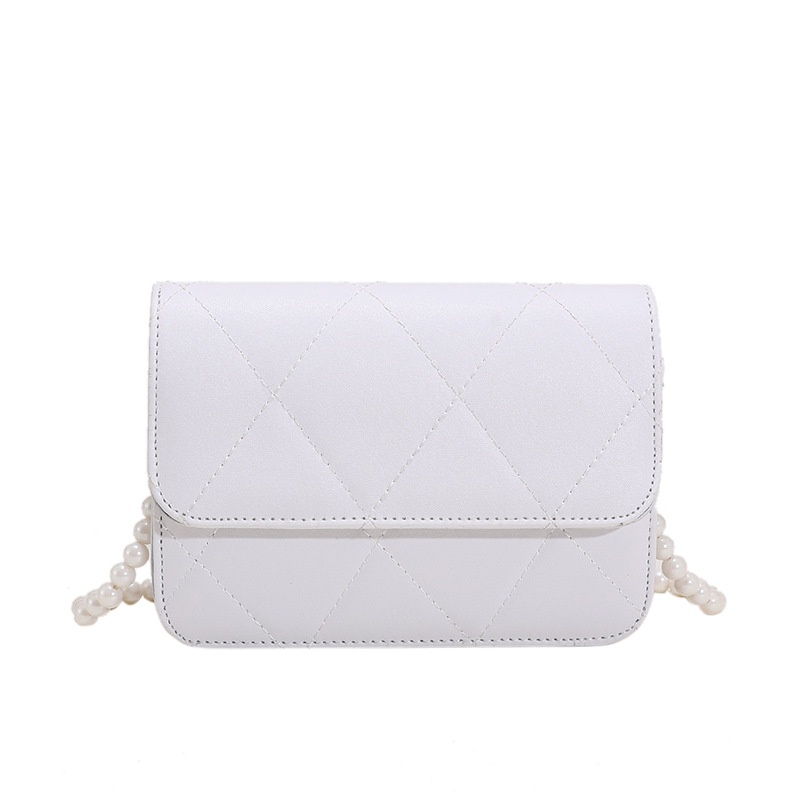 Túi đeo chéo IELGY màu trơn họa tiết đường may hình thoi đơn giản thời trang cổ điển dành cho nữ