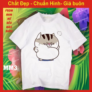 áo thun mèo cat ami bụng bự m3,chất đẹp, bao đổi trả meomeo