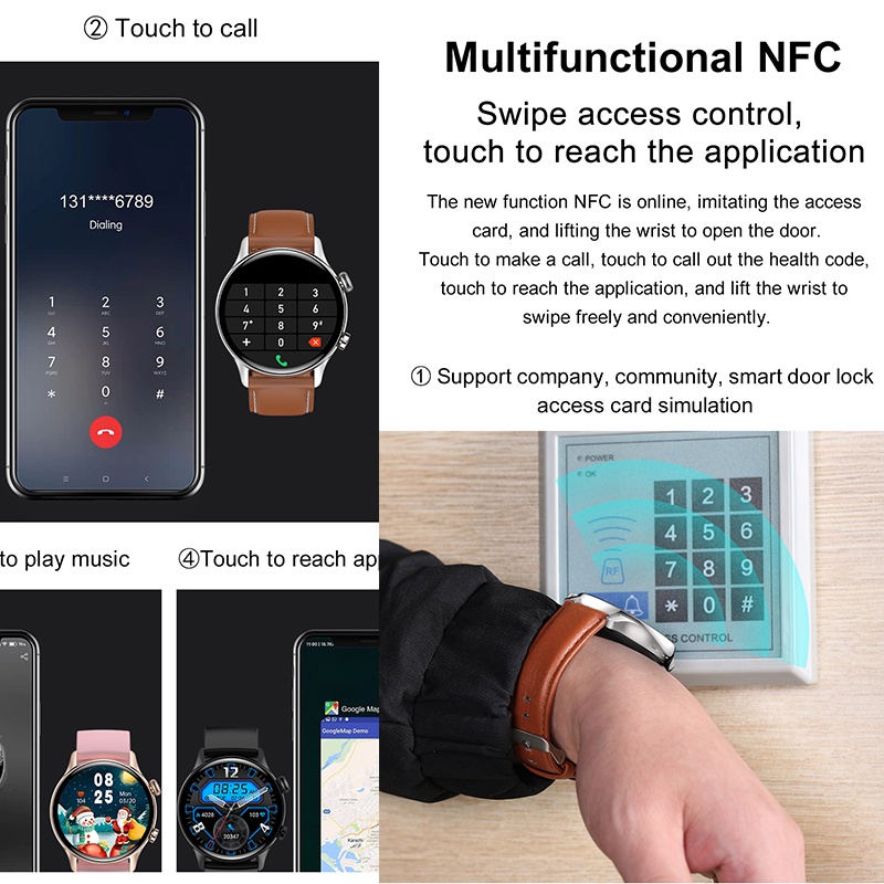 Đồng Hồ Thông Minh HK8 Pro AMOLED Hỗ Trợ Đo Nhịp Tim Huyết Áp