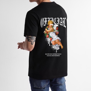 Áo thun tay lỡ nam nữ in hình Official Cupid , Vải Cotton Form Oversize - SELECTED.STORE