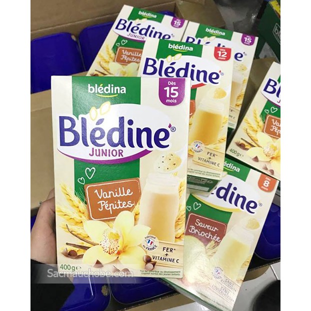 Bột lắc sữa Bledina nội địa Pháp 400gr - Cho bé 4+/6+/8+/12+/15+ - Vị choco/ bánh mỳ/ ngũ cốc/ vani/ tự nhiên/ caramen