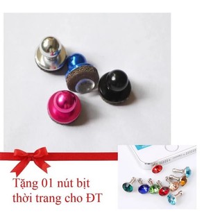Núm Joystick Mini 2 Thông minh  trợ chơi game cực hay:, Tặng núm cho bụi cho tai nghe điện thoại