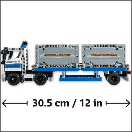LEGO TECHNIC 42062 Container Yard Building Kit 631 Pieces - Xe công và xe nâng cẩu hàng - Xách tay từ Mỹ
