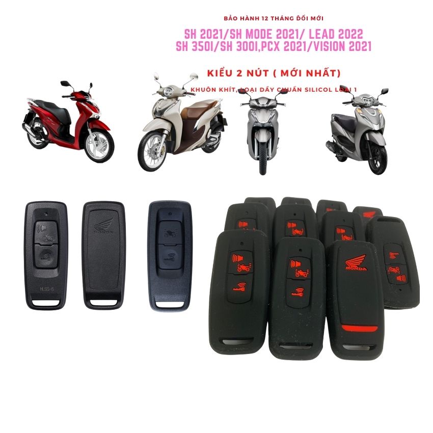 Bọc Chìa Khóa Smartkey Sh 2021 - 2022 / Sh mode 2021- 2022, Vision 2021, Lead 2022 (Loại 2) Nút Hàng Loại 1 Dầy Đẹp