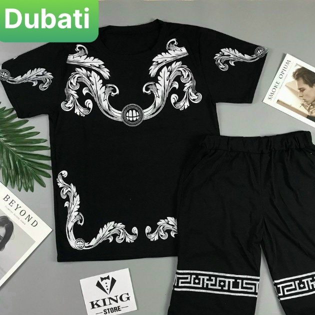 Đồ Bộ Nam Hoa Văn Họa Tiết Lá Nhật Bản Phong Cách Mới- Dubati Fashion