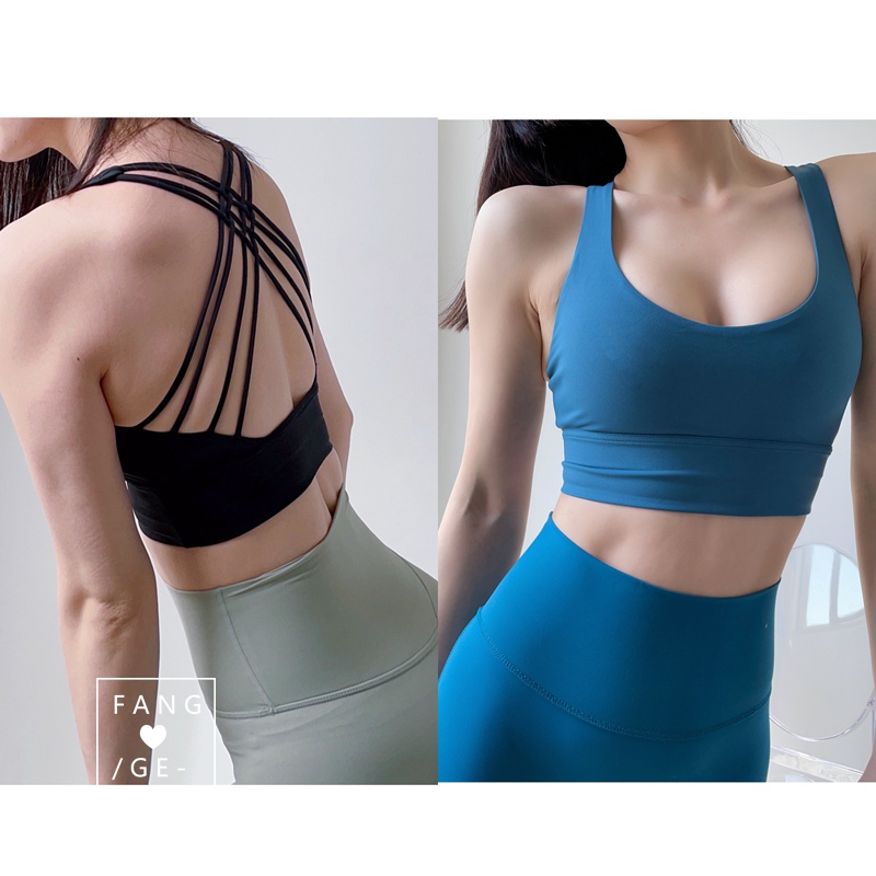 Áo ngực thể thao ANRAN có mút đệm phong cách năng động quyến rũ cho nữ