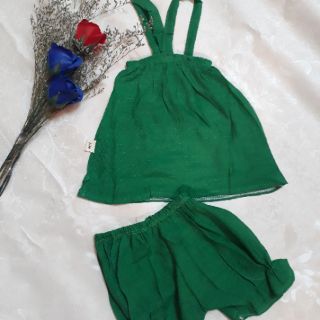Bộ thô đũi 2 dây cho bé gái