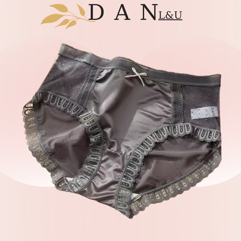 Quần Lót Cotton Phối Ren Siêu Mềm Mịn Co Dãn Thoáng Mát DAN L&amp;U 3031