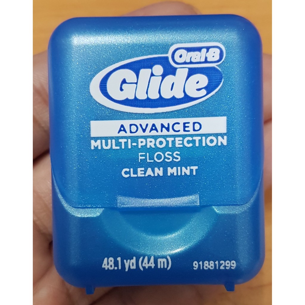 [Tách lẻ] Chỉ nha khoa Oral B Glide Advanced Multi Protection Floss Clean Mint hộp 44m từ Mỹ oral b glide