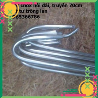 10 móc inox nối dài móc chuyền dài 70 cm