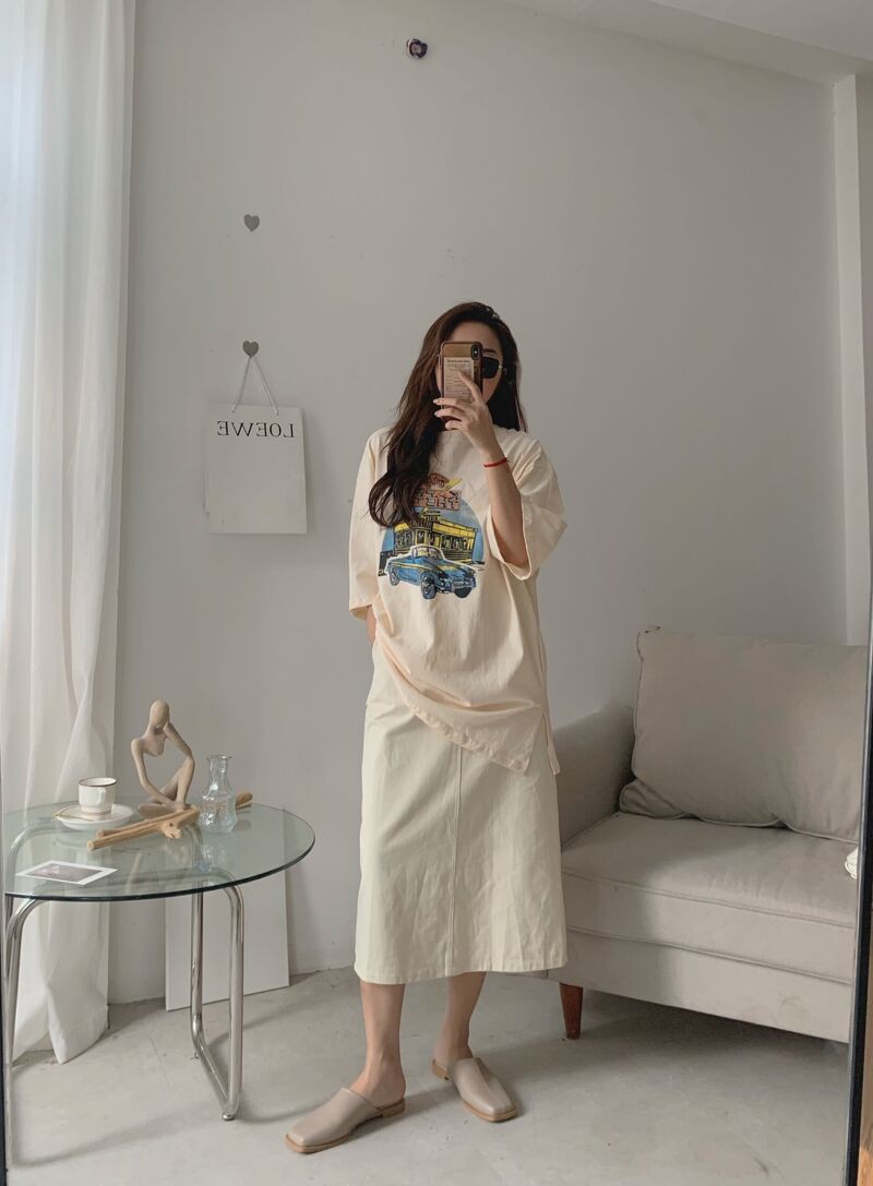 chân váy kaki dài xẻ sau CV-3380 | BigBuy360 - bigbuy360.vn