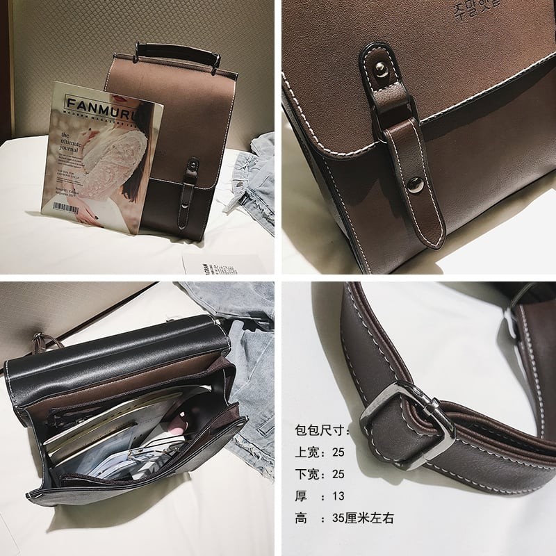 Balo nữ thời trang cao cấp đi học đi làm kiểu dáng đẹp đựng được A4 laptop 13inch  B268