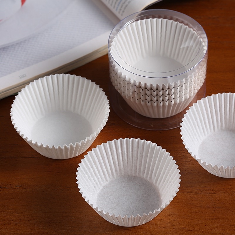 Cốc giấy cupcake mềm (trắng) - đáy 5cm