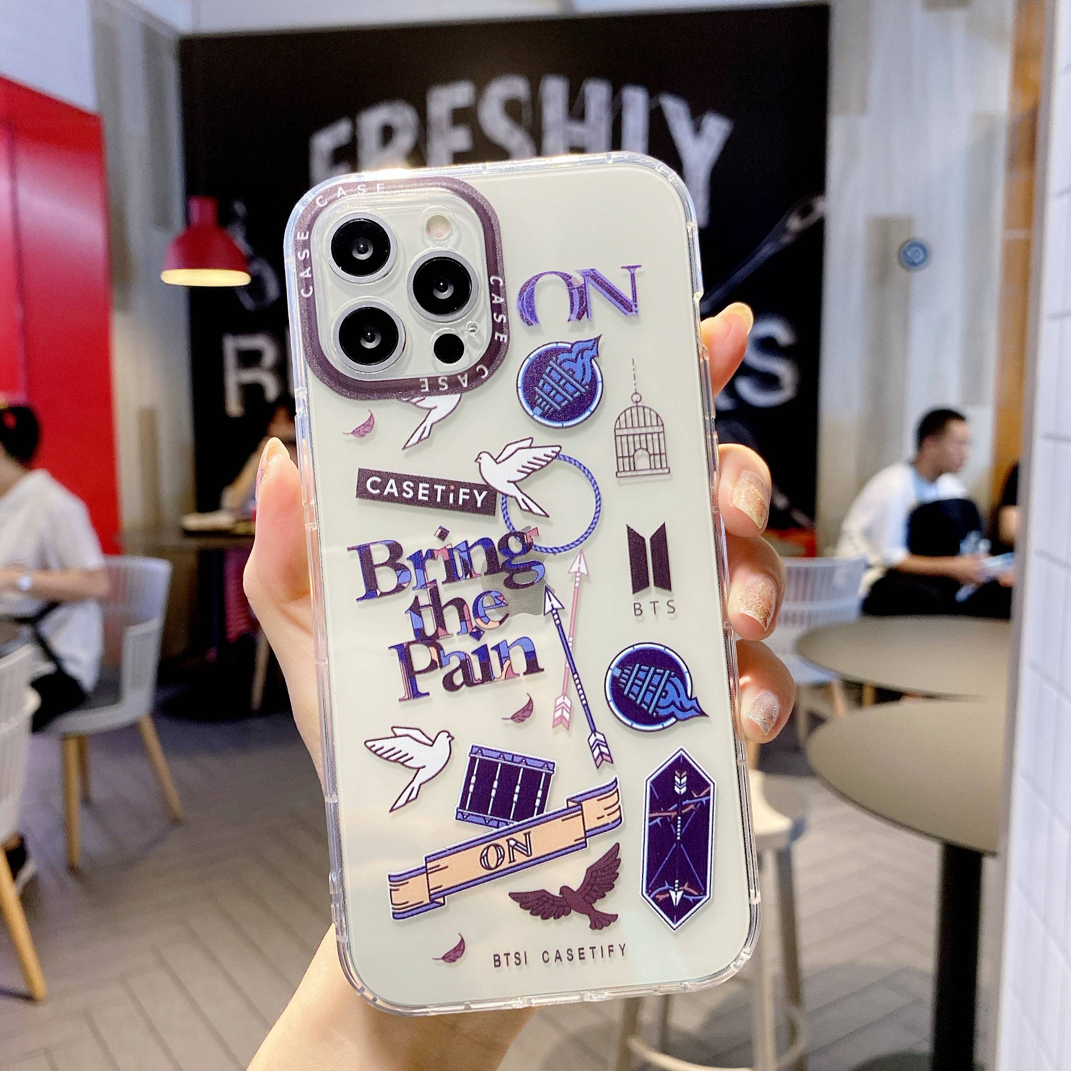 Ốp Lưng cover case iphone 11 pro max iphone 6 plus iphone x iphone 12 por max iphone 7 plus iphone 6s iphone 8 plus iphone xr iPhone xs max iphone se2020 iphone 12 mini Trong Suốt In Hình Nhóm Nhạc Bts Cho