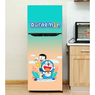 Decal dán Tủ Lạnh Doremon  chất liệu cao cấp