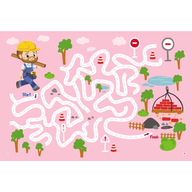 Sách - Bộ 4 quyển Trò chơi MÊ CUNG phát triển trí tuệ phiên bản Wipe Clean viết xóa được cho bé 2 - 6 tuổi