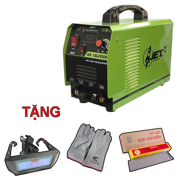 MÁY HÀN ĐIỆN TỬ HỒNG KÝ SR TIG 200R - Tặng bao tay hàn, kính hàn, que hàn