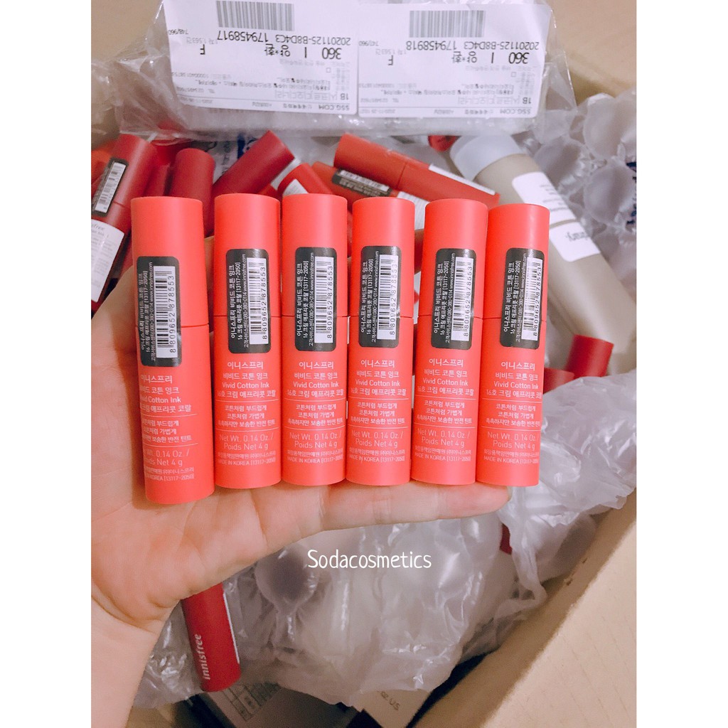 SON INNISFREE VIVID COTTON INK | Thế Giới Skin Care