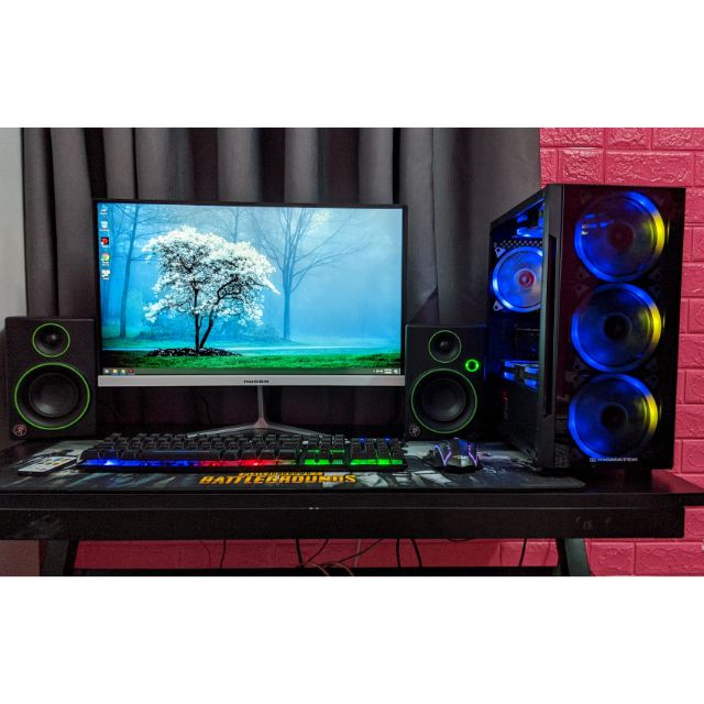 Dàn pc chiến Pubg pc đẹp / Màn 24in cong