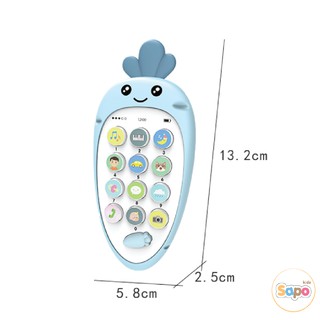 Điện Thoại Đồ Chơi Có Gặm Nướu Phát Triển Khả Năng Âm Nhạc Cho Bé ( Kèm Tặng Pin)