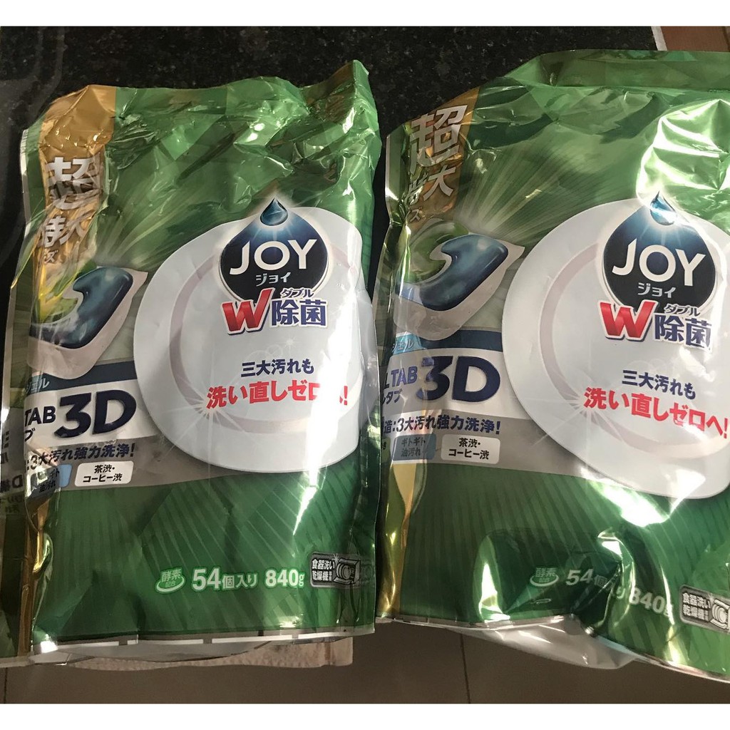 Viên rửa cho máy rửa bát Joy Gel tab 3D Nhật Bản