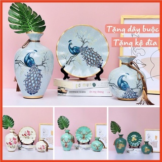 Lọ Hoa Decor Bình Hoa Giả Bộ bình 3 món hút tài lộc chọn 20 mẫu mới đẹp