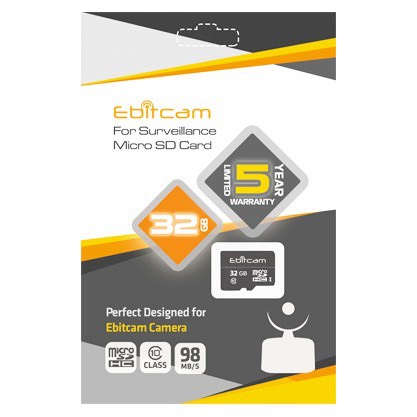 Camera Wifi Ebitcam E3 Full HD 1080P 2MP - Phát Hiện Chuyển Động, Đàm Thoại 2 Chiều, Xoay 360, Kèm thẻ 32GB/64GB