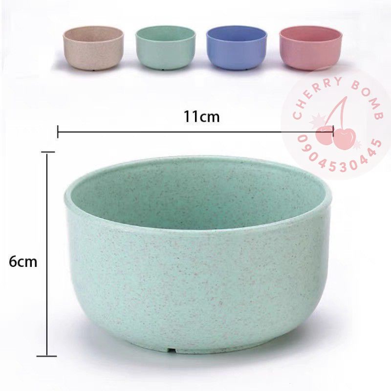 Chén Ăn Cơm Gia Đình Chất Liệu LÚA MẠCH An Toàn size 11x6cm