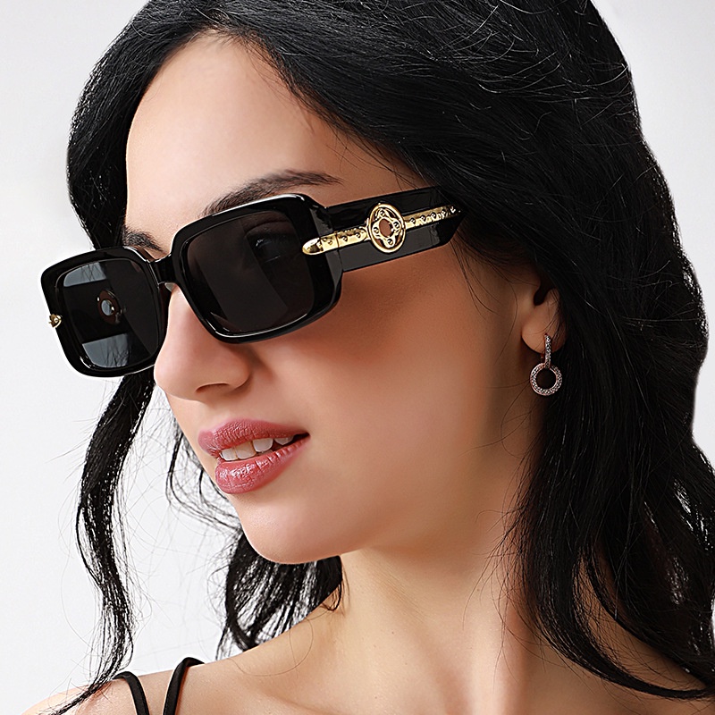 Kính mát nữ dáng vuông thời trang đẹp giá rẻ D-ZINER KI041 chính hãng chống tia UV chống lóa