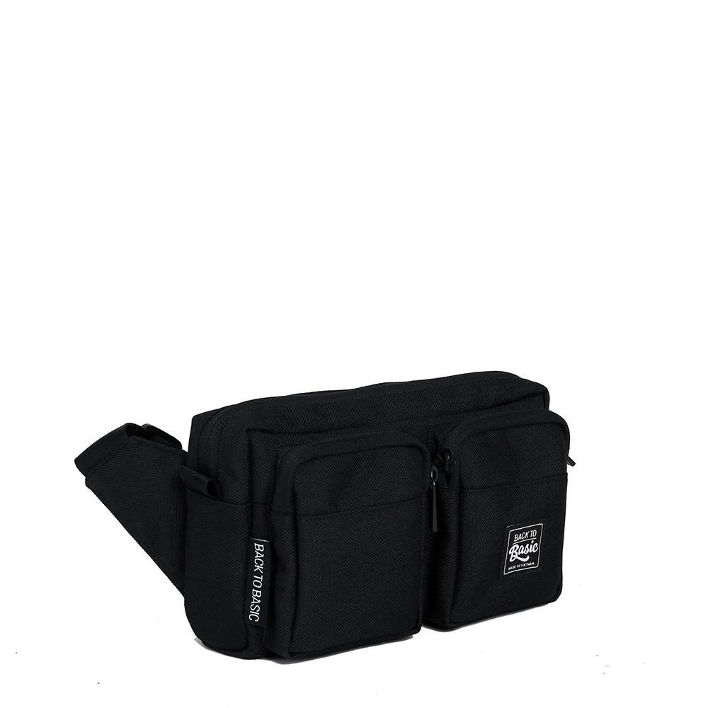 Túi bao tử - Túi đeo hông cao cấp Back To Basic - GURIN BLACK chống thấm tốt, nhiều ngăn | BigBuy360 - bigbuy360.vn