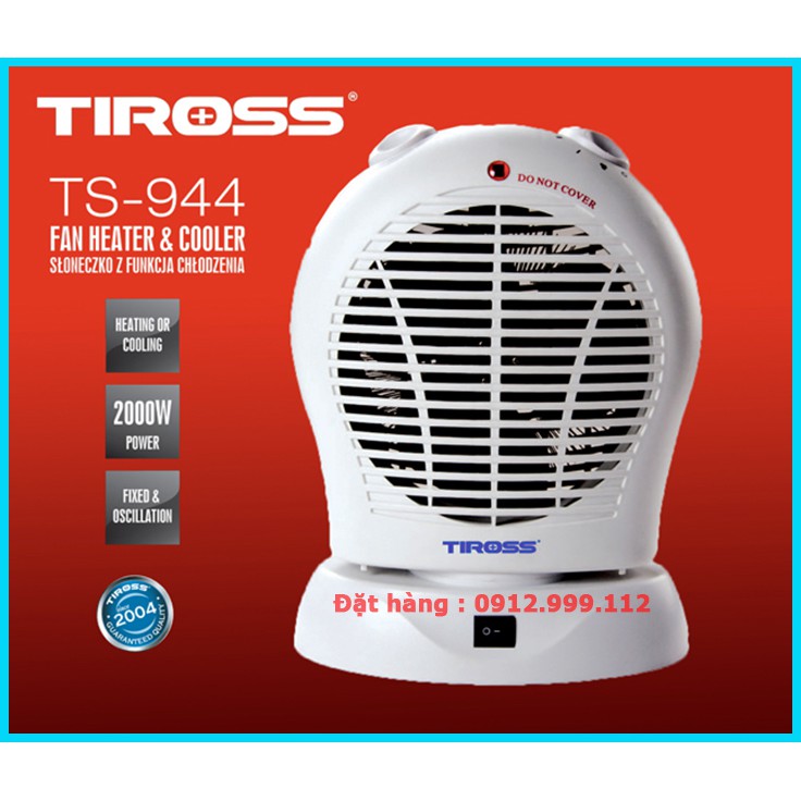 Quạt sưởi Tiross TS944 (Mã TS-944) - Quạt sưởi 2 chiều