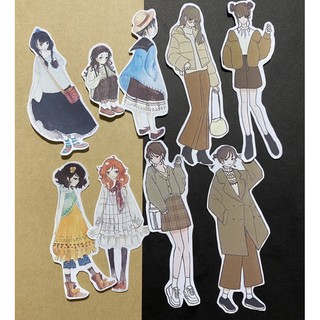 Sticker cô gái set 9 hình