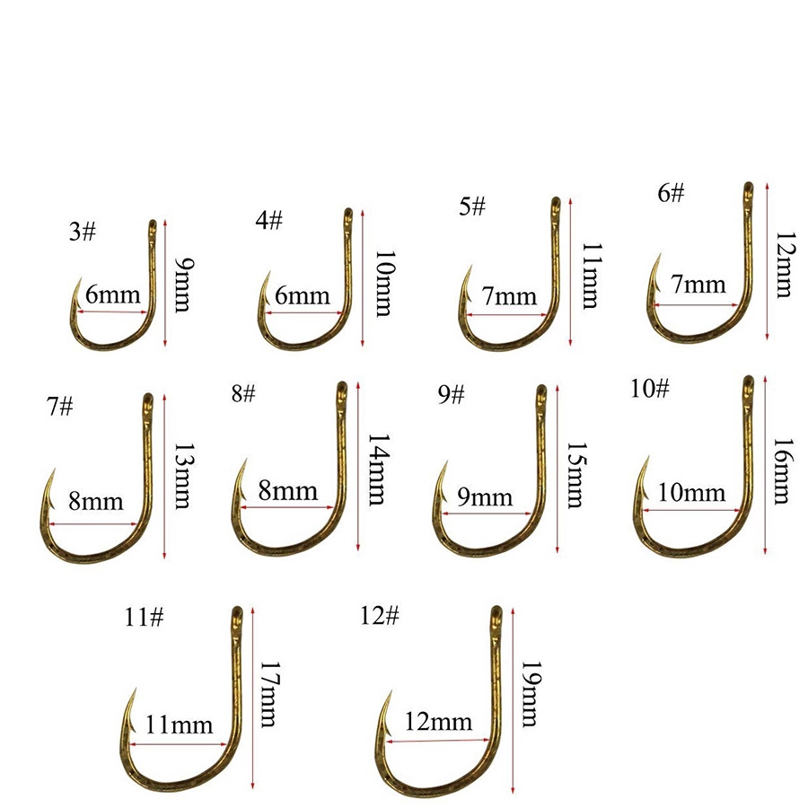 100 Lưỡi câu cá chuyên dụng chất lượng cao