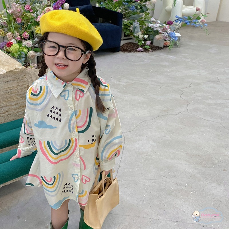 Áo Thun Cổ Lớn Thoáng Khí Thân Thiện Với Da Cho Bé Gái