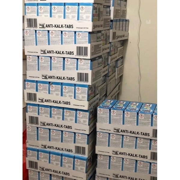 VIÊN VỆ SINH MÁY GIẶT - TẨY VÔI HÓA #DENKMIT, 60 viên