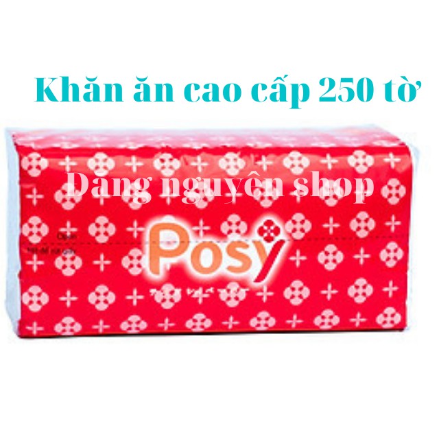 Khăn Giấy ăn Cao Cấp Posy 250 tờ ( Combo 10 gói)